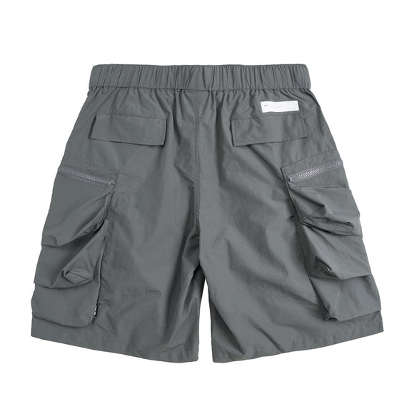 Shorts de Trabajo Hombre Verano Cintura Ajustable Bolsillos Amplios Diseño Funcional