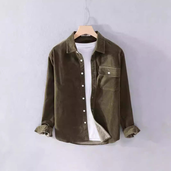 Camisa Suelta de Manga Larga para Hombre