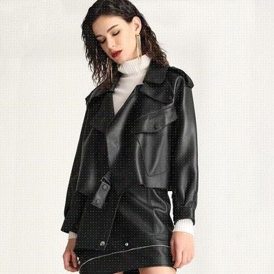 Chaqueta de Cuero para Mujer Estilo Retro Clásico - Image 22