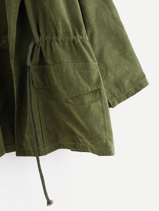 Chaqueta Cortavientos Casual con Solapa y Bolsillos - Image 12