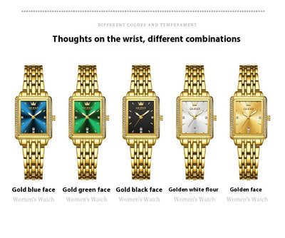 Reloj de Cuarzo Elegante Cuadrado Versátil para Mujer - Image 10