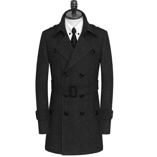 Abrigo de Lana y Cachemira para Hombre Tallas Grandes - Invierno Premium - Image 10