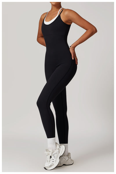 Jumpsuit Deportivo Bicolor con Tirantes Ajustables - Image 31