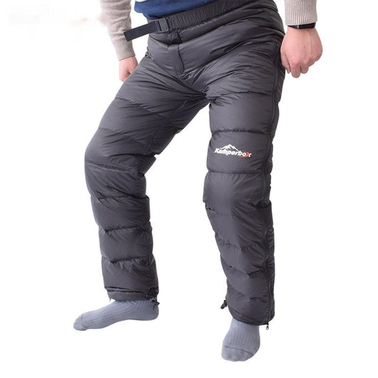 Pantalones de Esquí Aislados para Invierno - Relleno de Plumón Negro - Image 2