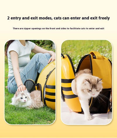 Mochila Transportadora Espacial 3D para Mascotas con Diseño de Abeja - Image 8