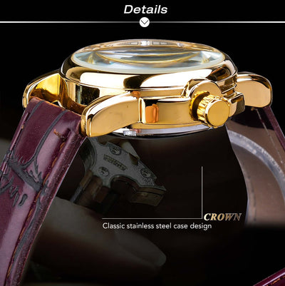 Reloj Mecánico Automático para Mujer Retro con Diamantes Calados - Image 4