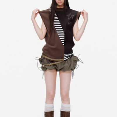 Shorts Deportivos con Diseño de Nudo de Encaje para Mujer - Image 2
