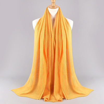 Pañuelo Plisado de Algodón Twill para Mujer - Versátil y Elegante - Image 10