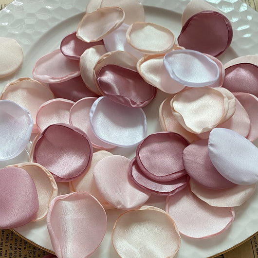 Pétalos de Rosa de Seda 4cm con Borde Quemado - Polvo Luminoso para Bodas - Image 25