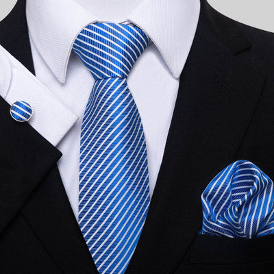 Conjunto de Corbata, Pañuelo y Gemelos para Hombre - Elegancia Empresarial - Image 34