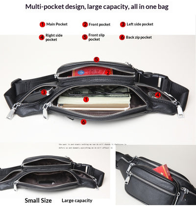 Bolsa de Cintura en Cuero Genuino - Gran Capacidad y Durabilidad - Image 15
