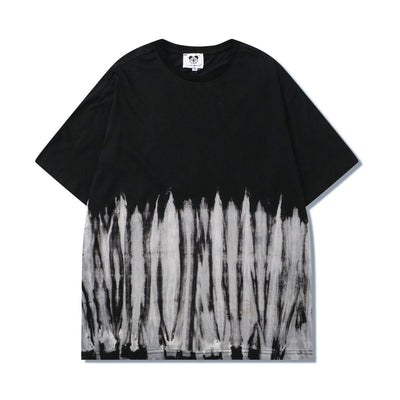 Camiseta Hip Hop Rayas Remolino Manga Corta - Image 29