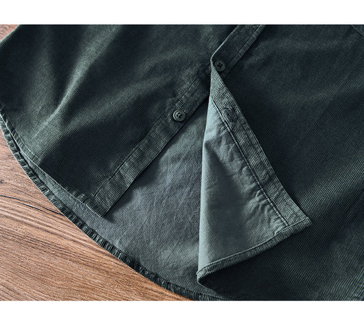 Camisa de Pana Casual con Bolsillos para Hombre - Image 17