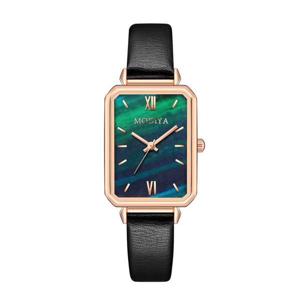 Reloj Cuadrado Retro para Mujer Verde - Elegancia Clásica