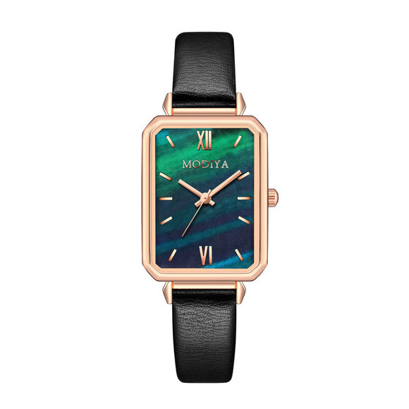 Reloj Cuadrado Retro para Mujer Verde - Elegancia Clásica