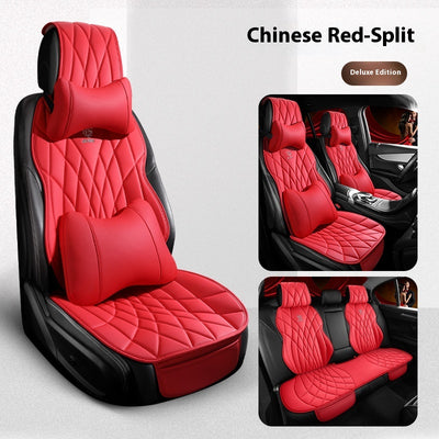 Funda de Asientos de Cuero Premium para Auto - Juego Completo 5 Plazas - Image 14