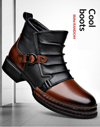 Botas Térmicas Retro Estilo Británico para Hombre con Forro de Lana y Cierre Lateral - Image 9