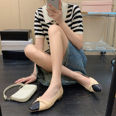Zapatos Mary Jane Bicolor con Tacón Bajo - Estilo Femenino y Elegante - Image 15