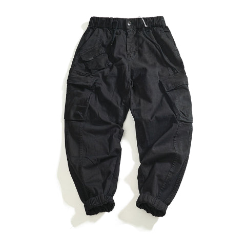 Pantalones Cargo Sueltos con Múltiples Bolsillos y Efecto Desgastado - Image 2