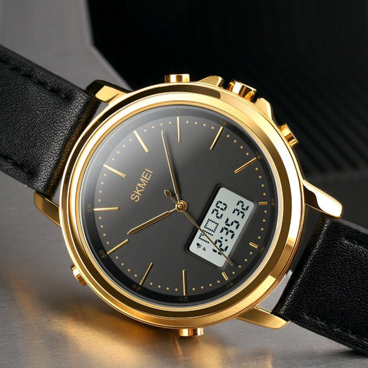 Reloj Deportivo Analógico con Correa de Cuero y Hebilla de Aleación - Image 2