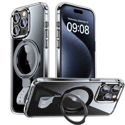 Funda Magnética Transparente con Anillo Giratorio y Soporte Ajustable - Image 5