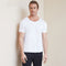 Playera Casual Modal de Manga Corta Color Sólido para Hombre
