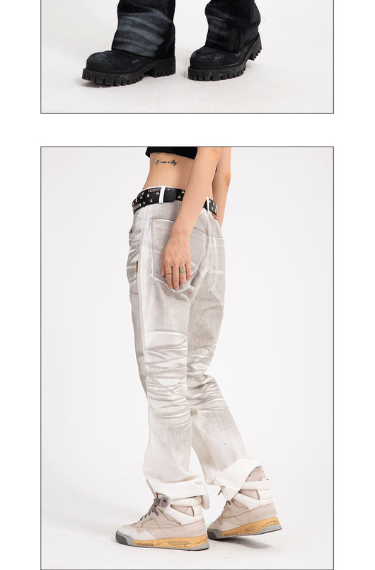 Jeans Casuales de Cintura Alta con Degradado para Hombre - Image 15