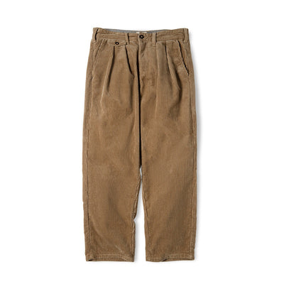Pantalones Corduroy Khaki Retro Holgados de Cintura Media - Image 5