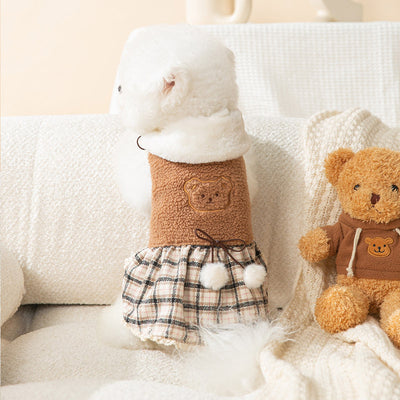 Vestido Infantil Osito Adorable con Diseño de Cachorro - Image 3