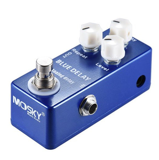 Pedal de Delay Analógico Mini Deep Blue - True Bypass para Guitarra