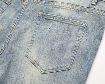 Jeans Azules Rotos con Desgaste Vintage - Image 14