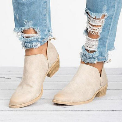 Botas Cortas para Mujer con Moño Mariposa y Tacón Medio - Punta Fina - Image 11
