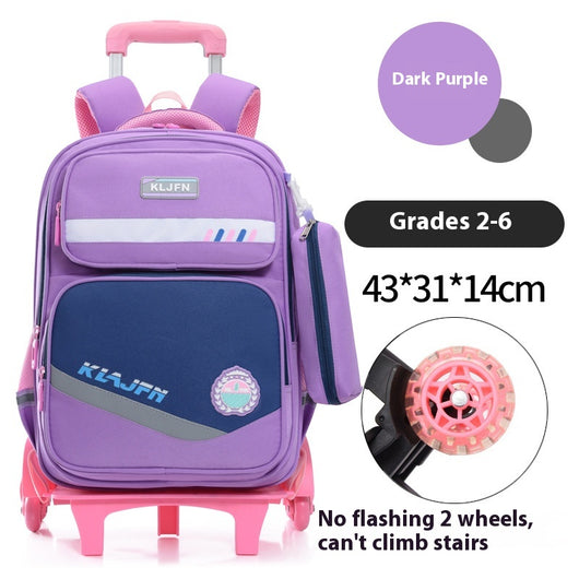 Mochila Escolar con Ruedas y Carrito Portátil Desmontable - Image 8