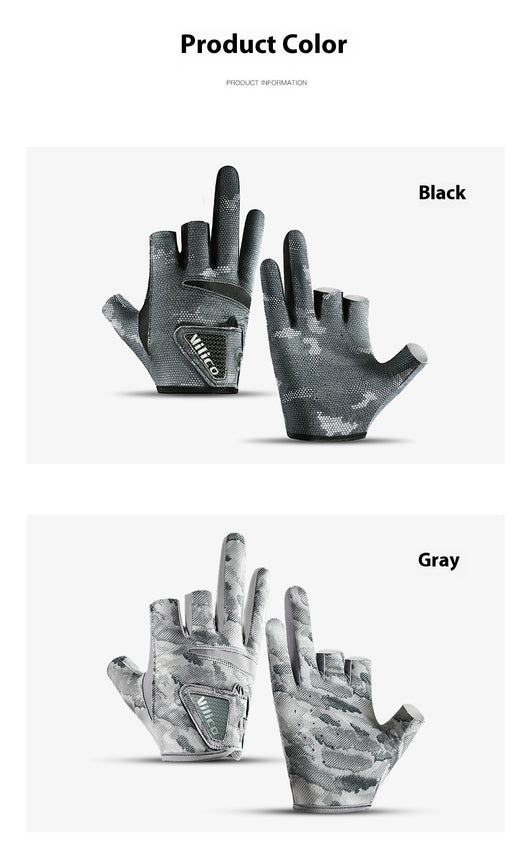 Guantes de Pesca Profesionales con Protección Solar y Tres Dedos Expuestos - Image 16