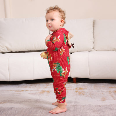 Conjunto Navideño Familiar de Pantalones Largos para Niños y Niñas - Image 16
