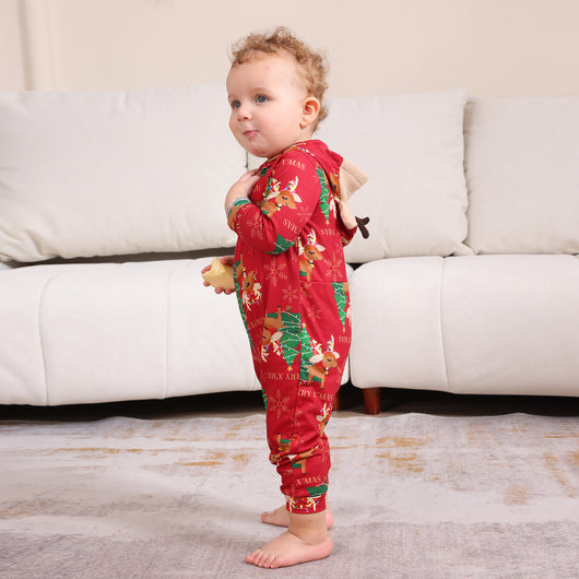 Conjunto Navideño Familiar de Pantalones Largos para Niños y Niñas - Image 16