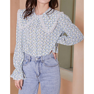 Blusa Estampada Cuadros Vichy con Cuello Muñeca - Image 11