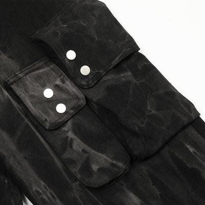 Pantalones Cargo Denim de Pierna Ancha para Hombre - Image 3