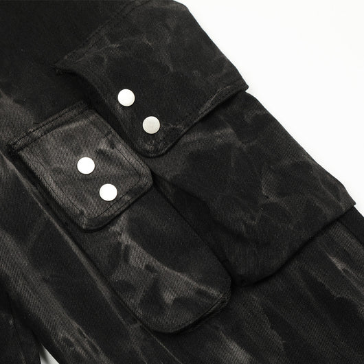 Pantalones Cargo Denim de Pierna Ancha para Hombre - Image 3
