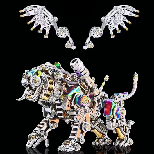 Lámpara Garra de Dragón Tigre Mecánica - Modelo 3D Acero Inoxidable - Image 14