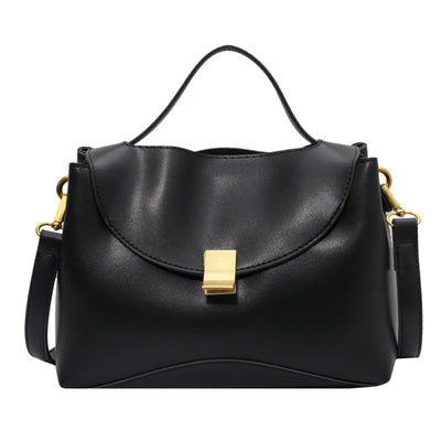 Bolso Bandolera de Cuero con Solapa Asimétrica - Image 10