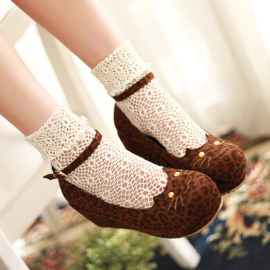 Zapatos Plataforma Leopardo con Cuña para Mujer - Image 11