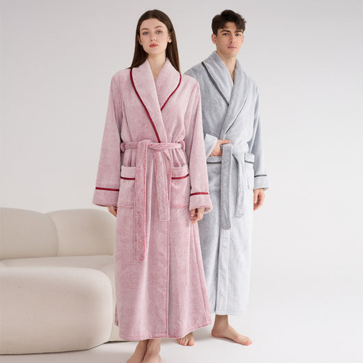 Bata Térmica Flanela Gruesa para Parejas