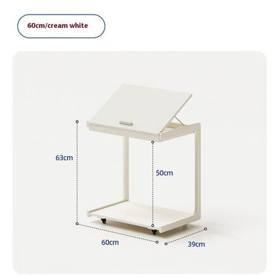 Mesa Auxiliar de Madera Maciza con Almacenamiento Removible - Image 9