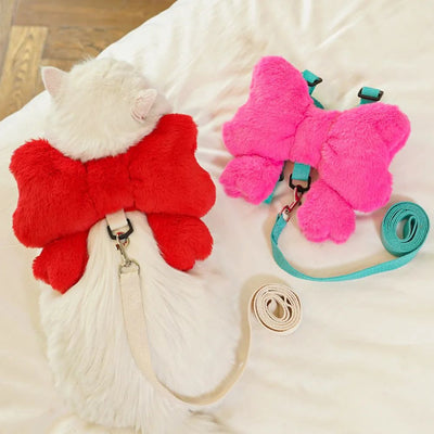 Arnés de Paseo con Moño para Perros y Gatos - Mochila Portátil Adorable - Image 10