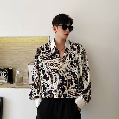 Blusa Floral Retro con Elegancia Contemporánea y Mangas Largas - Image 5