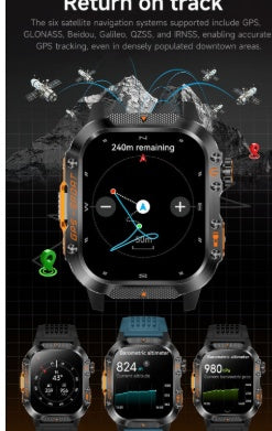 Reloj Deportivo Inteligente GPS BeiDou con Llamadas Bluetooth y Monitor Cardíaco - Image 14