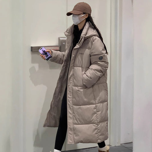 Abrigo Acolchado Grueso Estilo Coreano Suelto para Mujer - Image 2
