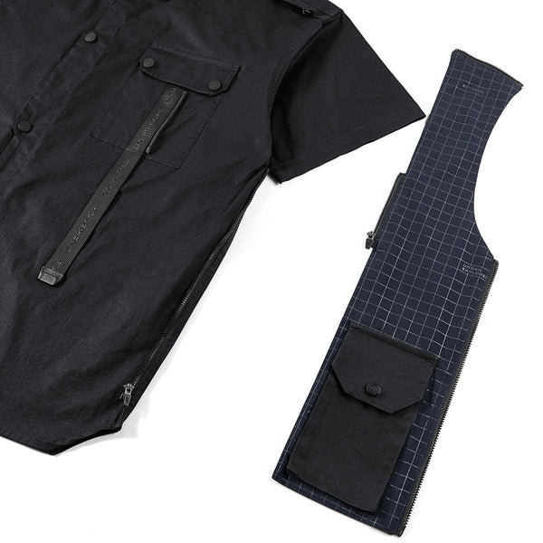 Camisa Hombre Verano Ligera con Múltiples Bolsillos