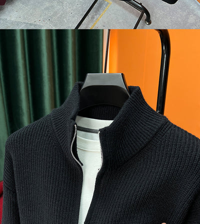 Cardigan de Punto con Cierre de Cremallera para Hombre - Image 9